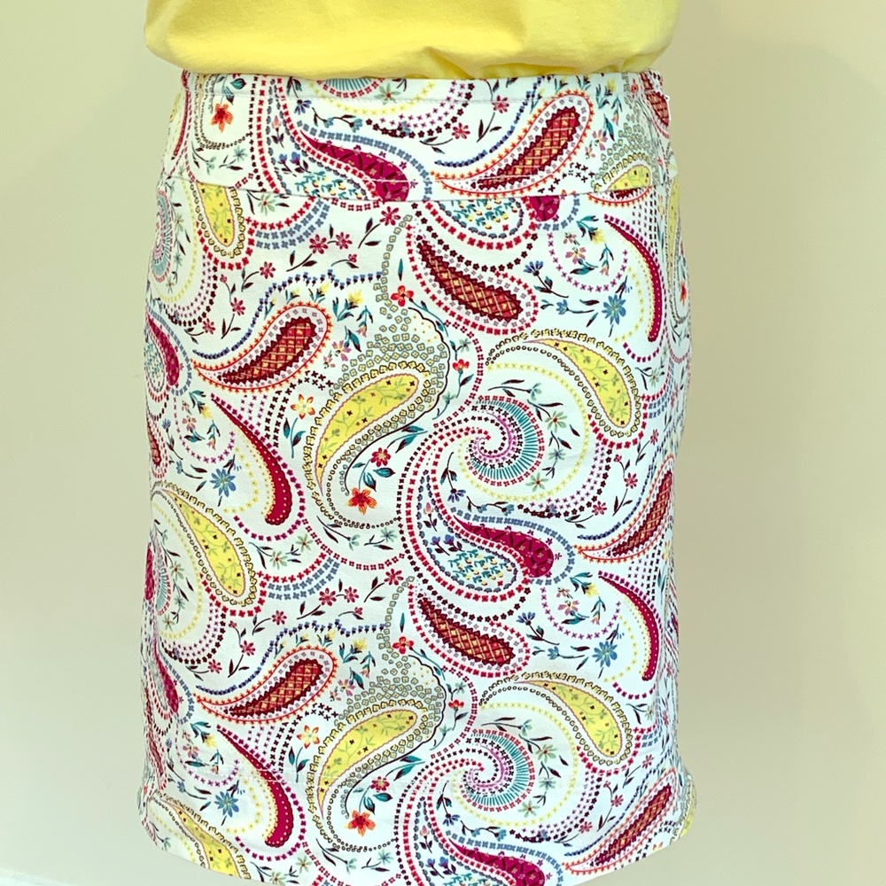 CANVAS COTTON SKIRT - PAISLEY